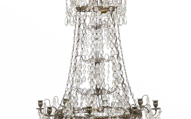 SOLD. A large French chandelier. Late 19th century. H. 100 cm. Diam. 70 cm. – Bruun Rasmussen Auctioneers of Fine Art