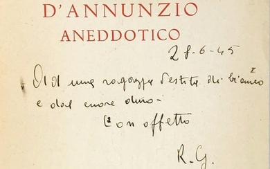 AA.VV. Lotto di tre opere sulla figura di Gabriele D'Annunzio.