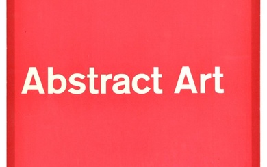 Advertising Poster Abstract Art Exhibition Bradford. Original vintage advertising...