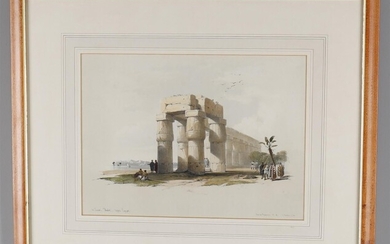 After David Roberts RA (1796-1864), Two views of Thebes