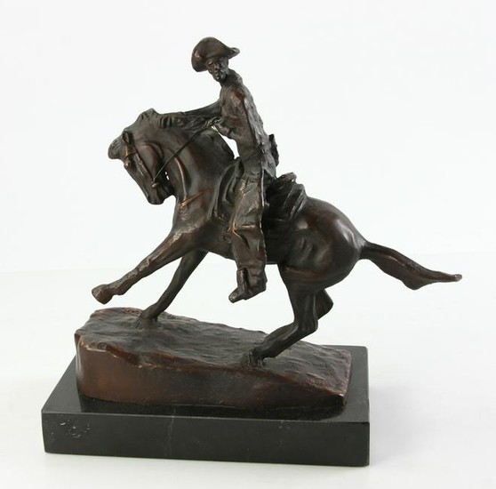After Frederic Remington, Bronze Statue