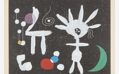 After Joan Miró (Spanish, 1893-1983) Rose Matinale au clair de la Lune