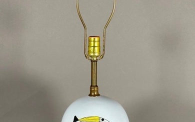 Aldo Londi for Bitossi, Raymor, Fish Table Lamp