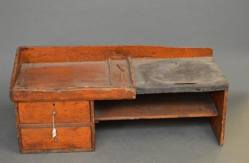 American 19th c. Pine Cobblers Bench, all original