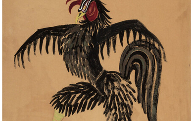 American School (20th Century), The Rooster, Costume Design for Mexican Chicken Ballet (1940)