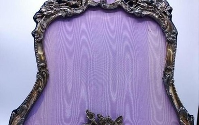 American Sterling Figural Repousse Frame