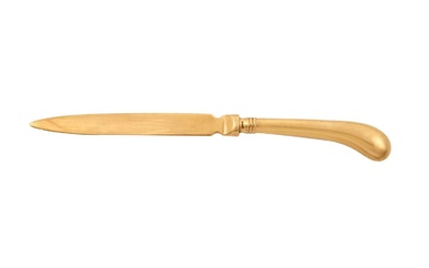 An Elizabeth II Gold Paper-Knife Marked Indistinctly, Probably Late 20th Century, 9ct
