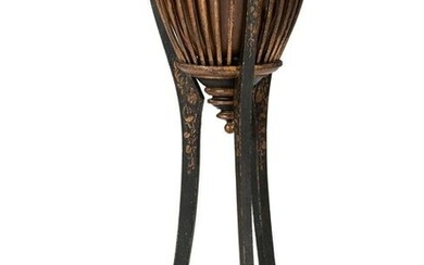 An Empire-Style Paint Decorated Plant Stand