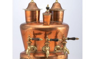 An English Copper & Brass Tea and Coffee Urn