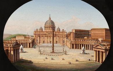 An Italian micromosaic of St. Peters Square