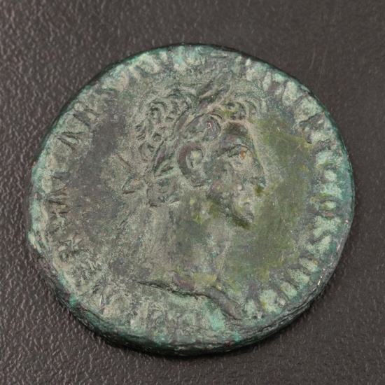 Ancient Roman Imperial Æ As of Nerva, ca. 96 AD