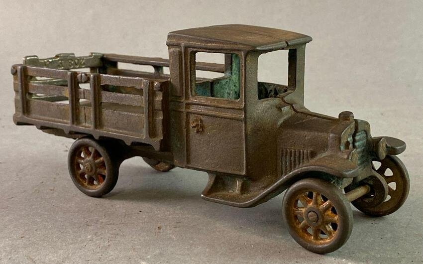 Antique Arcade Cast Iron Ford Stake Truck