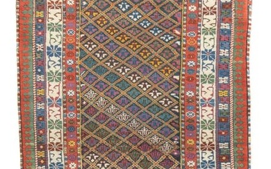 Antique Kurdish Kazak Rug