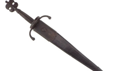 Antique Very Good German Saxon Knight's Left Hand Dagger For A Rapier Sword.