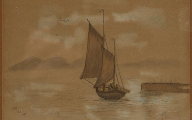 Aquarel, Den Helder, gemono. 22/4/1885
