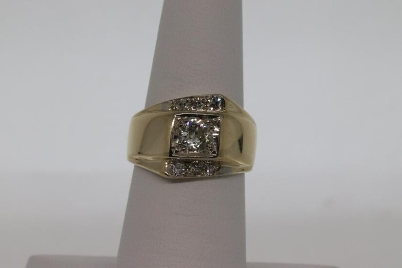 Art Deco 14kt Diamond Ring