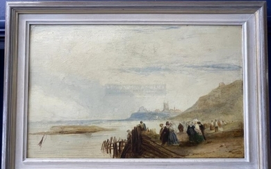 Attributed to William Frith: Holiday Makers on a Beach,...