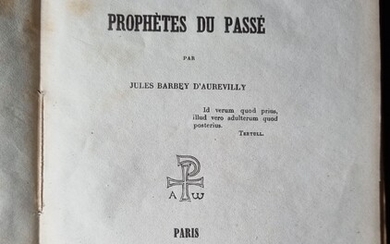 BARBEY D’AUREVILLY (Jules). Les Prophètes... - Lot 68 - Binoche et Giquello