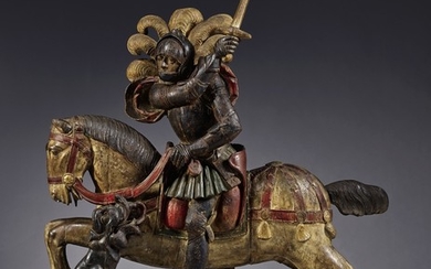BURGUNDIAN NETHERLANDS, EARLY 16TH CENTURY | ST. GEORGE AND THE DRAGON