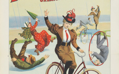 Barnum & Bailey / Scènes Amusantes sur Bicycles. 1900.