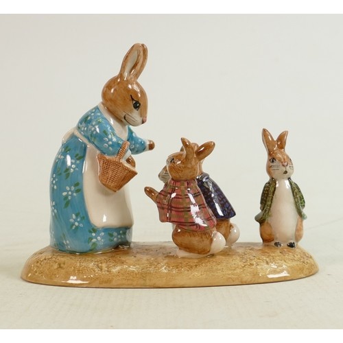 Beswick Beatrix Potter tableau figure Mrs Rabbit and the fou...