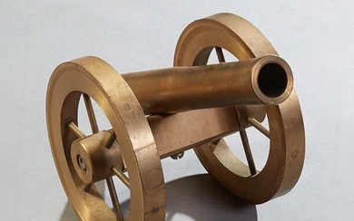 Bronze Ship's Signal Cannon, late 19th c., on spoked