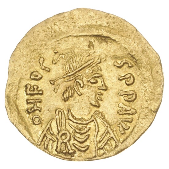 Byzantine Empire, Phocas, 602–610, Constantinople, Tremissis, DOC 18, MIB 26B, Sear 633,...