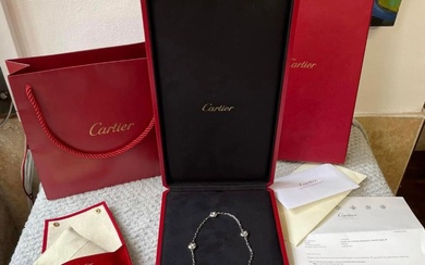 CARTIER - 18CT WHITE GOLD & MOTHER OF PEARL (PASHA...