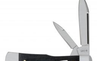 CASE KNIFE BLACK MICARTA GUNSTOCK W SS BLADE