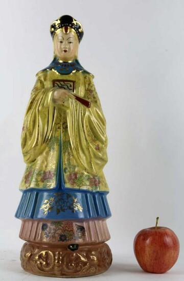 CHINESE 16 INCH PORCELAIN IMMORTAL SCULPTURE