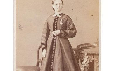 [CIVIL WAR]. ELLIOTT & FRY, photographers. CDV of Dr. Mary Walker, MOH. London, ca late 1860s.