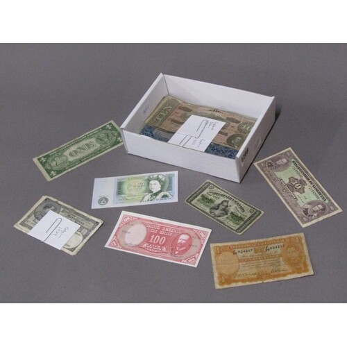 COLLECTION OF BANK NOTES FROM THE 19c ONWARDS FROM WORLDWIDE...
