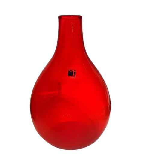 Carlo Moretti, blown glass vase of globular shape in...