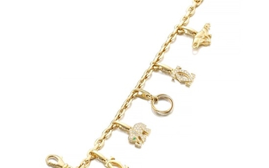 Cartier, Gold charm bracelet