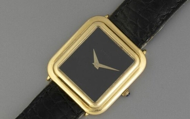 Cartier Gondole Gold Wristwatch with Onyx Dial