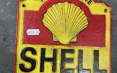 Cast Iron Sign - Shell Service
