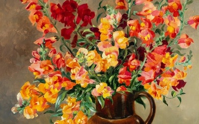 Cecil Kennedy (British, 1905-1997) Still Life with Snapdragons