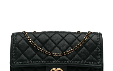 Chanel Quilted Lambskin Stitch Single Flap