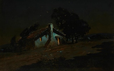 Charles Rollo Peters (1862-1928), "Moonlight Adobe"