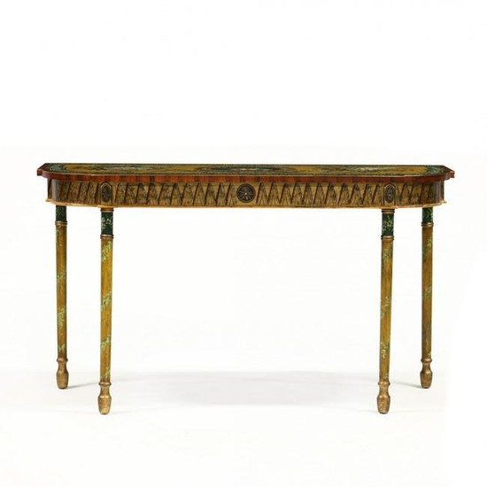 Chelsea House, Adam Style Painted Console Table
