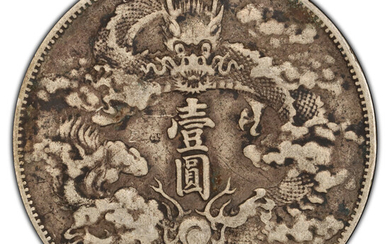 China: , Hsüan-t'ung Dollar Year 3 (1911) VF Details (Chop Mark) PCGS,...