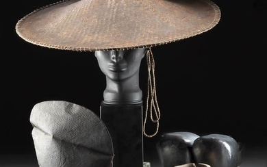 Chinese Bamboo Hat + Japanese Shinto Priest Hat