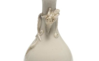 Chinese Blanc de Chine Garlic Head Vase, 17th Century