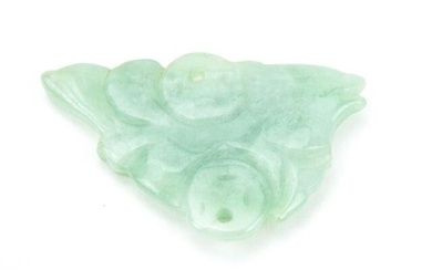Chinese Hand Carved Jadeite Necklace Pendant