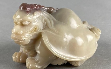Chinese Jade Carved Dragon Turtle Figure
