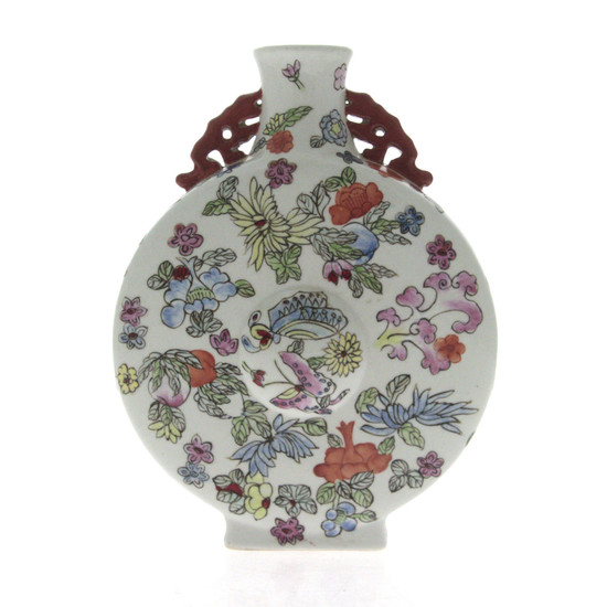 Chinese Moonflask Porcelain Vase.