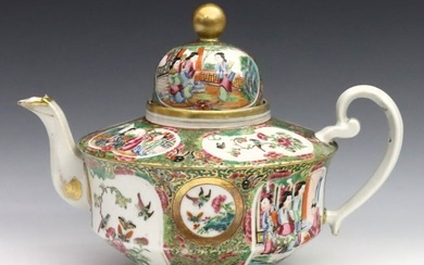Chinese Rose Medallion Teapot