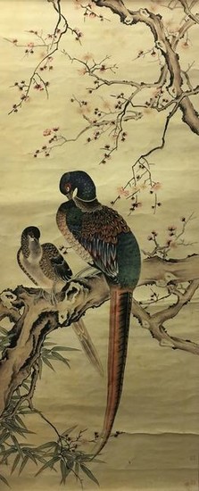 Chinese Water-Color Painting Birds