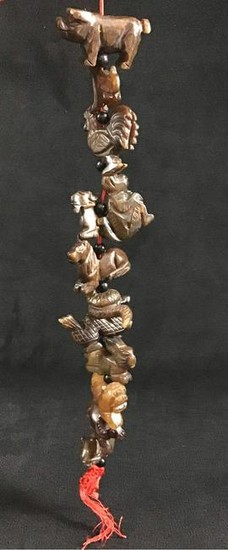 Chinese Zodiac Animals Modern Agate carved