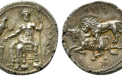 Cilicia, Tarsos, Stater under Satrap Mazaios, 361-334 BC AR (g...